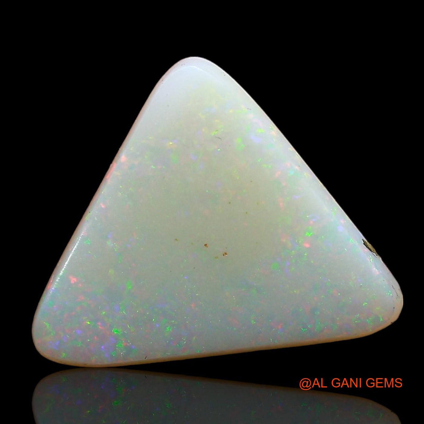 Natural Untreated Fire Opal Loose Gemstone Trillion Cabochon From Australia 3.00 Cts 12x11x3 mm AD-235