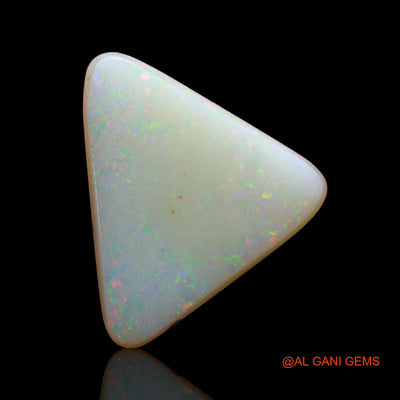 Natural Untreated Fire Opal Loose Gemstone Trillion Cabochon From Australia 3.00 Cts 12x11x3 mm AD-235