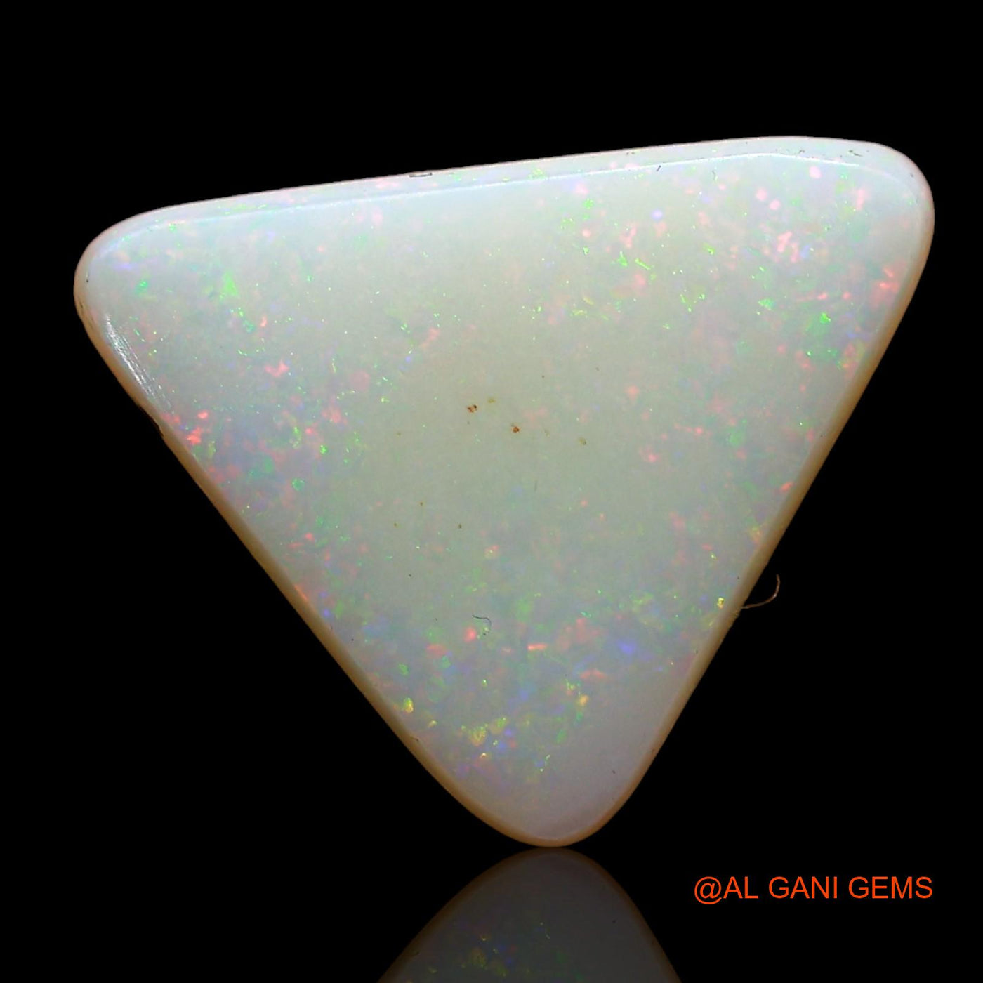 Natural Untreated Fire Opal Loose Gemstone Trillion Cabochon From Australia 3.00 Cts 12x11x3 mm AD-235