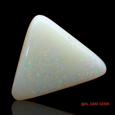 Natural Untreated Fire Opal Loose Gemstone Trillion Cabochon From Australia 3.00 Cts 12x11x3 mm AD-235