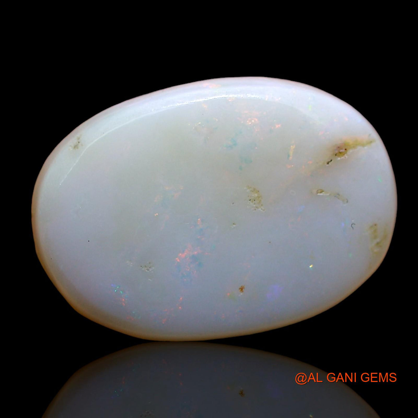 Natural Fire Opal Gemstone 6.00 Cts Loose Oval Cabochon From Australia 16x11x4 mm AD-236