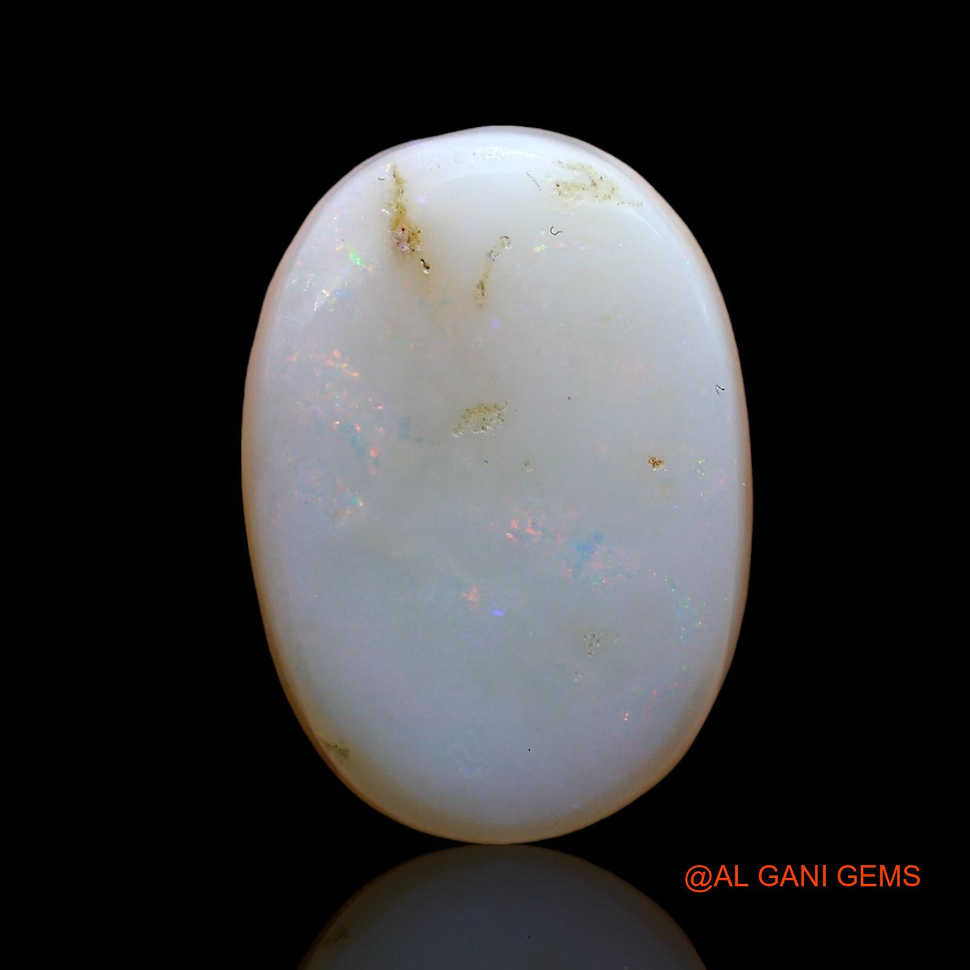 Natural Fire Opal Gemstone 6.00 Cts Loose Oval Cabochon From Australia 16x11x4 mm AD-236