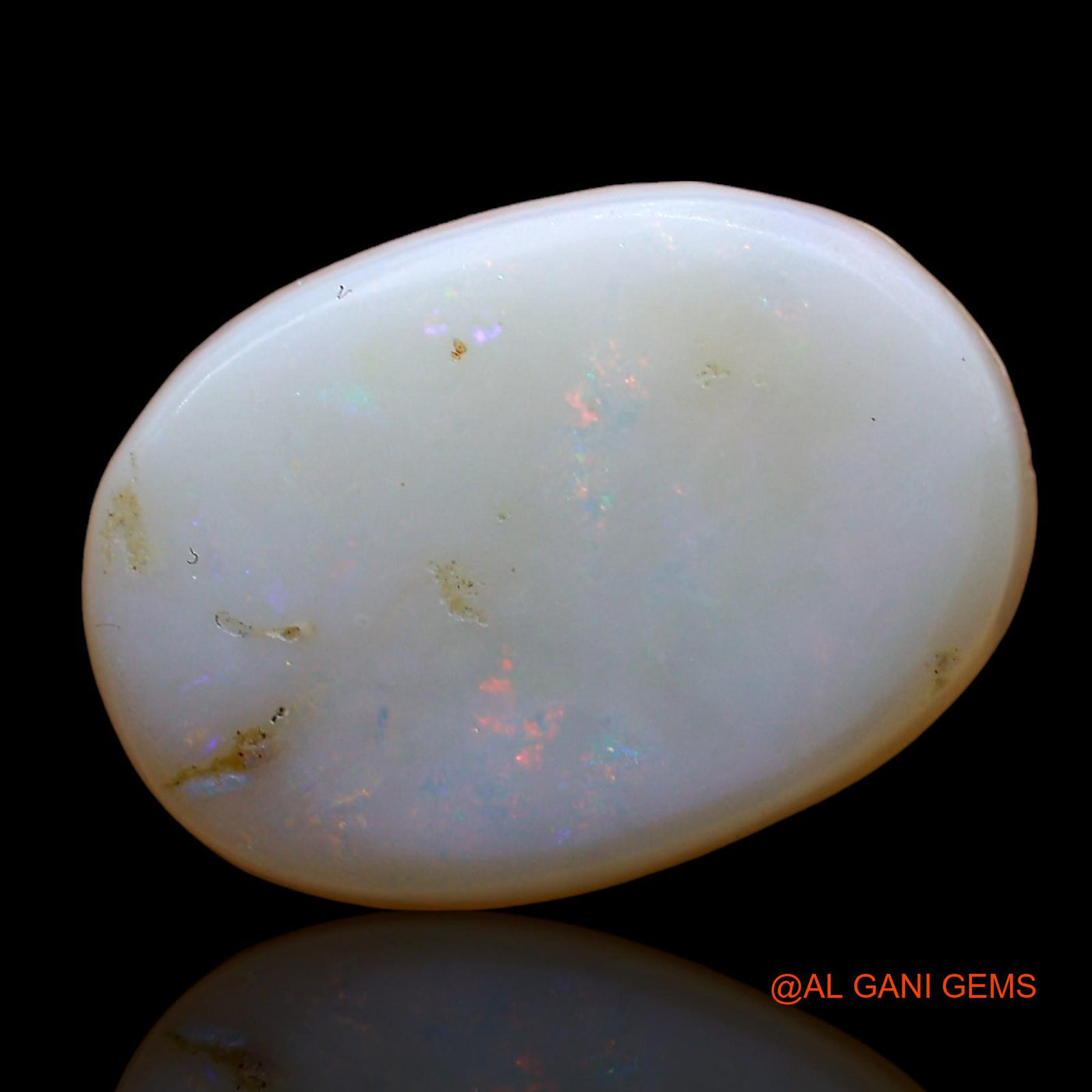 Natural Fire Opal Gemstone 6.00 Cts Loose Oval Cabochon From Australia 16x11x4 mm AD-236