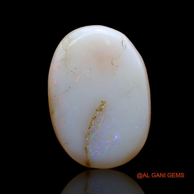 Natural Fire Opal Gemstone 6.00 Cts Loose Oval Cabochon From Australia 16x11x4 mm AD-236