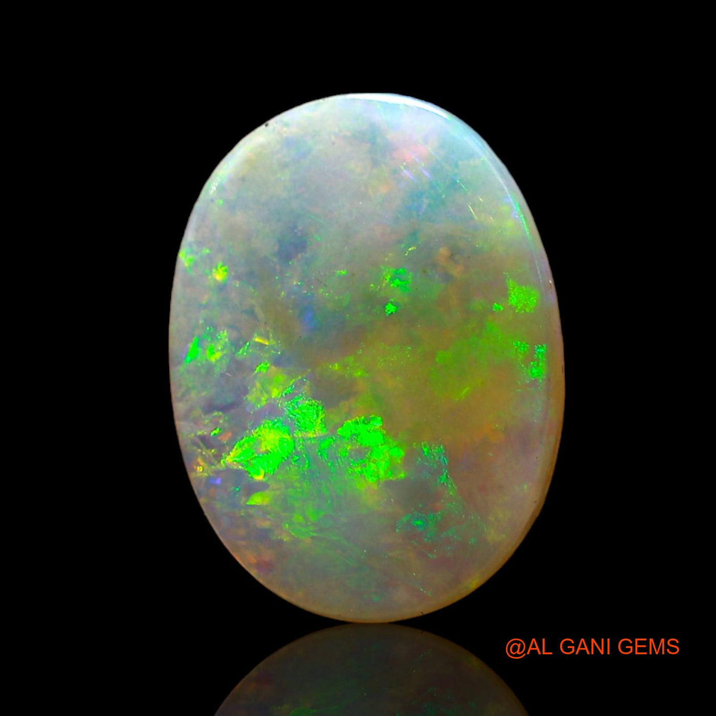 4.00 Cts Natural Australian Fire Opal Loose Gemstone Oval Cabochon 16x12x3 mm AD-23