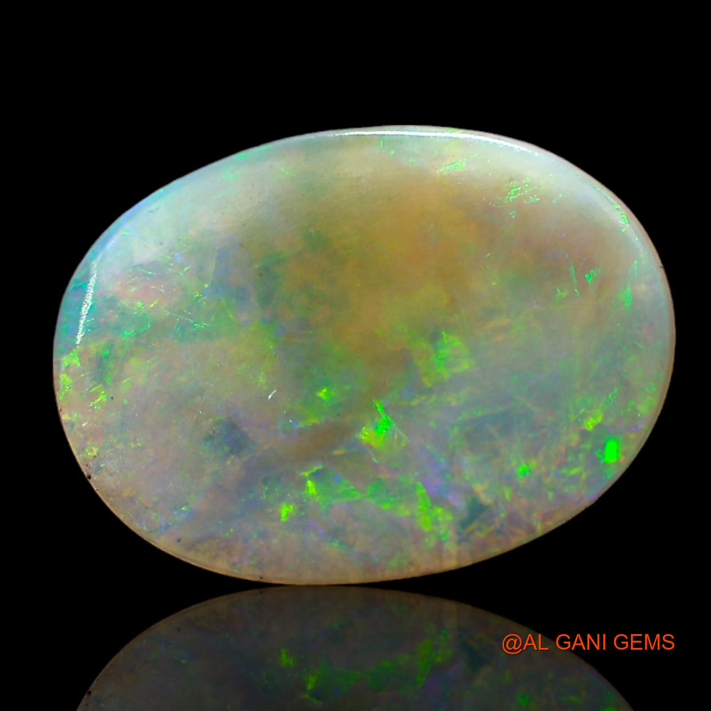 4.00 Cts Natural Australian Fire Opal Loose Gemstone Oval Cabochon 16x12x3 mm AD-23
