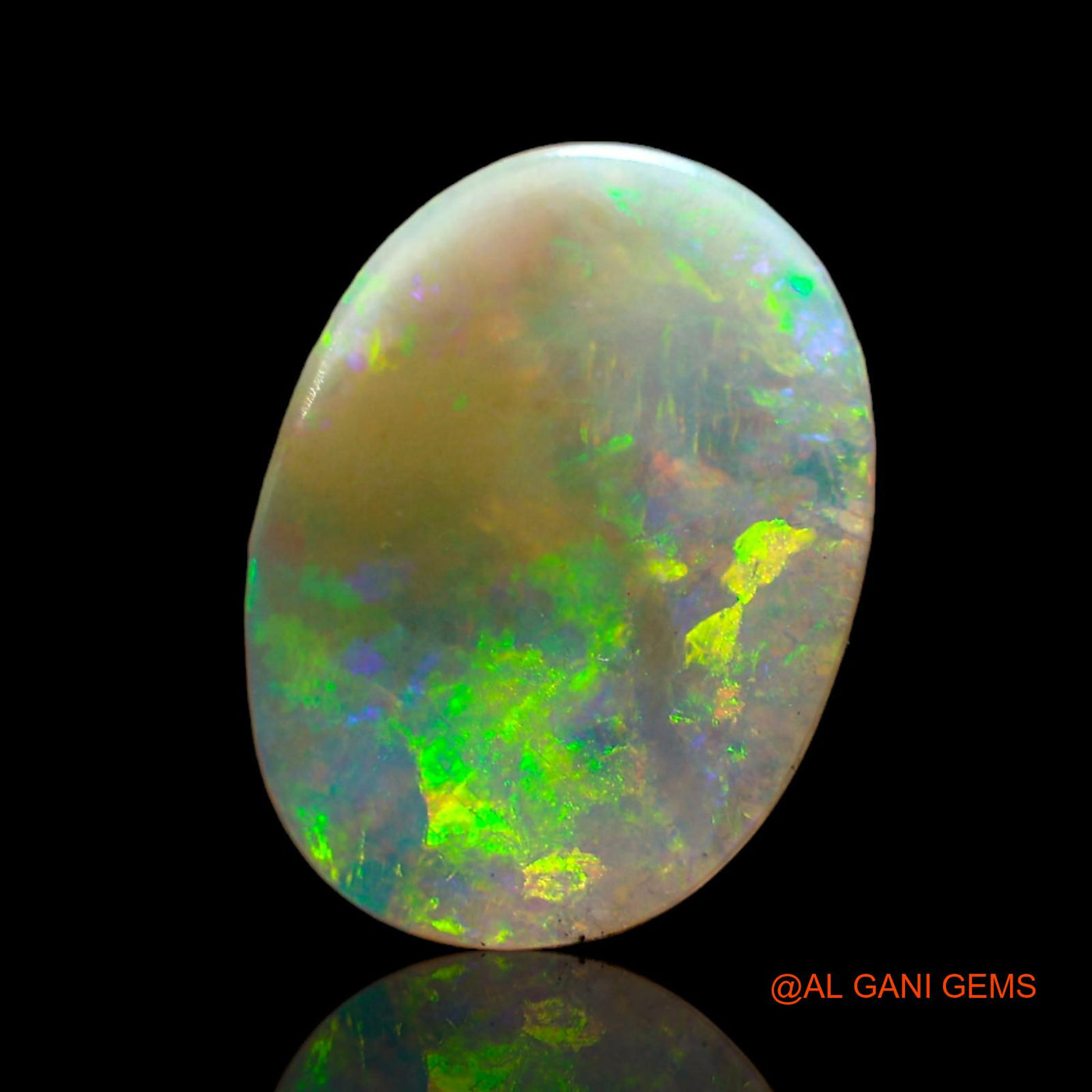 4.00 Cts Natural Australian Fire Opal Loose Gemstone Oval Cabochon 16x12x3 mm AD-23