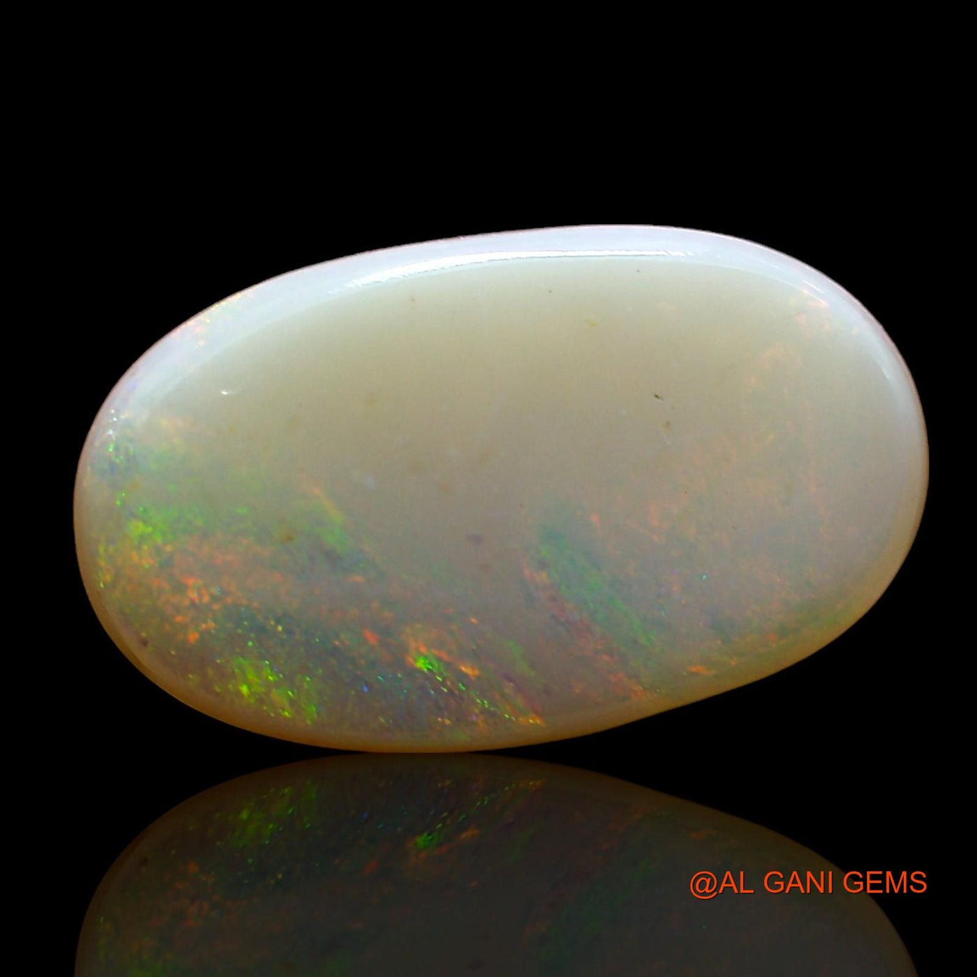 Natural Untreated Fire Opal Loose Gemstone Oval Cabochon From Australia 4.00 Cts 16x9x3 mm AD-241