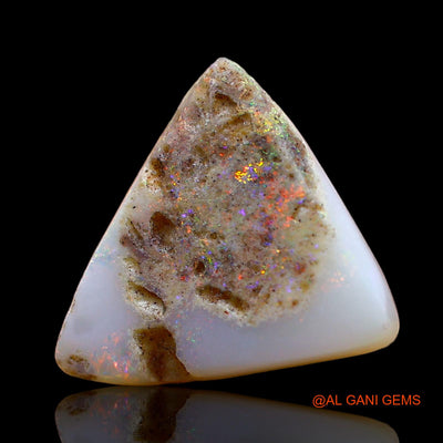 3.00 Cts Natural Australian Fire Opal Trillion Cabochon Loose Gemstone For Jewelry 13x13x3 mm AD-242