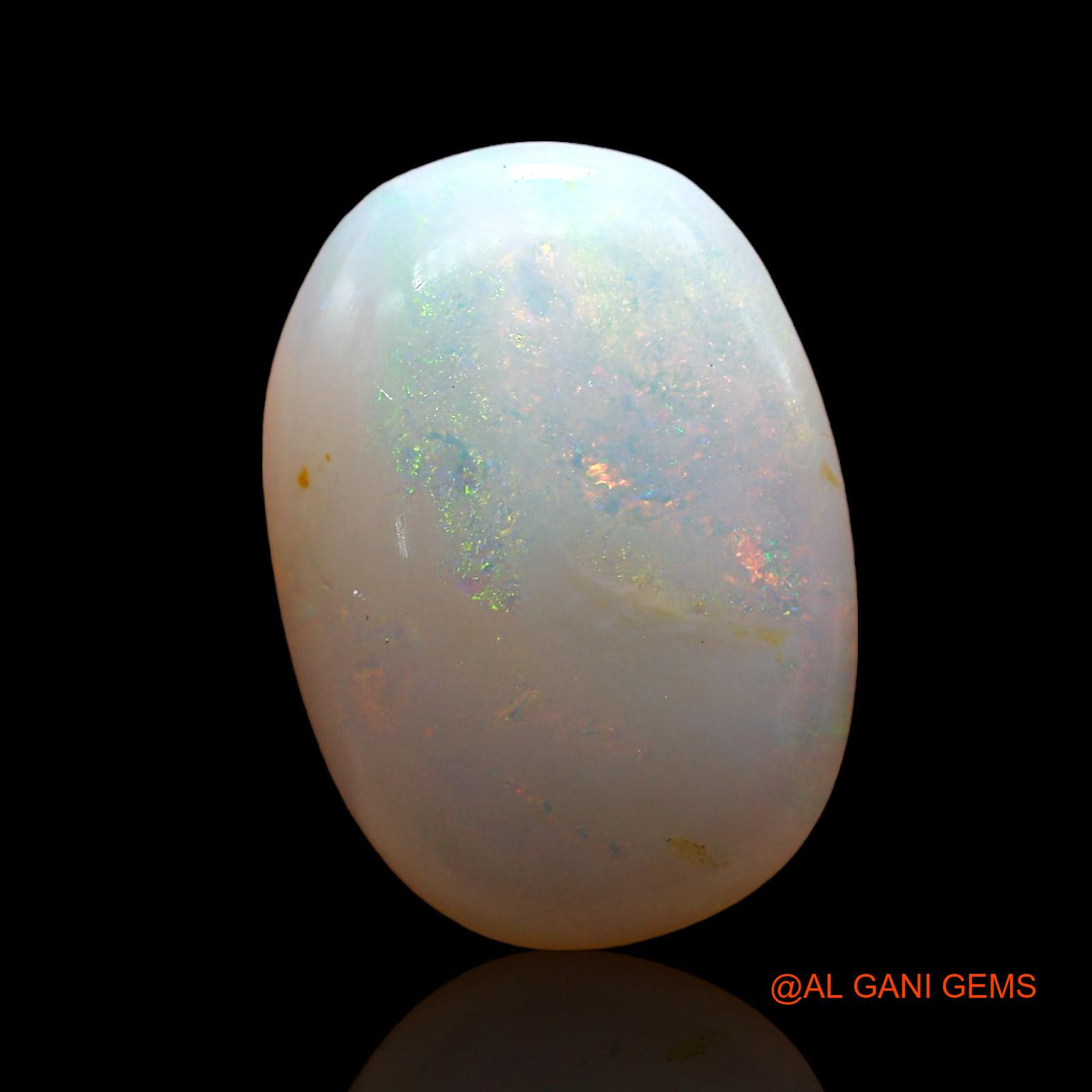 Natural Untreated Fire Opal Loose Gemstone Oval Cabochon From Australia 4.00 Cts 15x11x4 mm AD-244