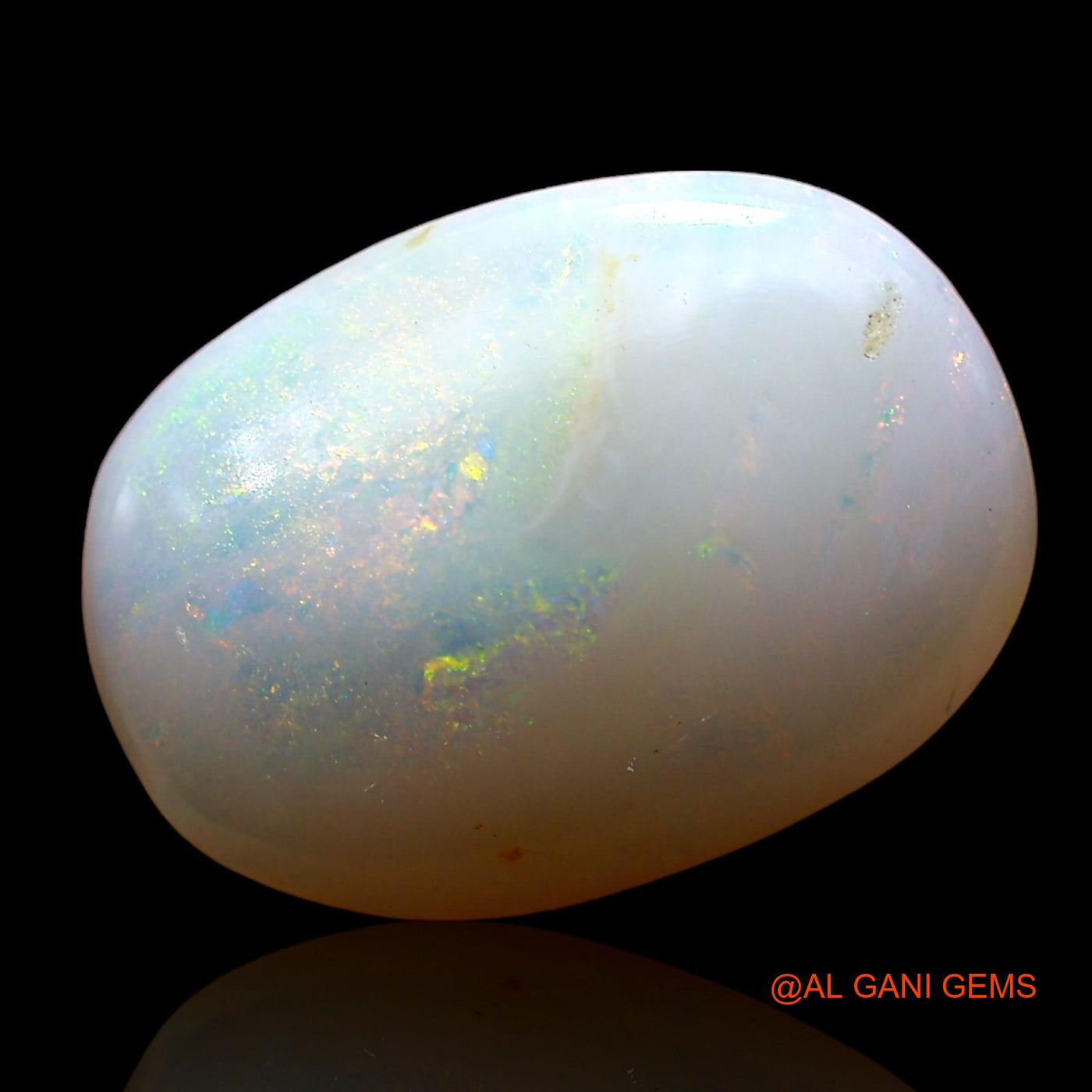 Natural Untreated Fire Opal Loose Gemstone Oval Cabochon From Australia 4.00 Cts 15x11x4 mm AD-244