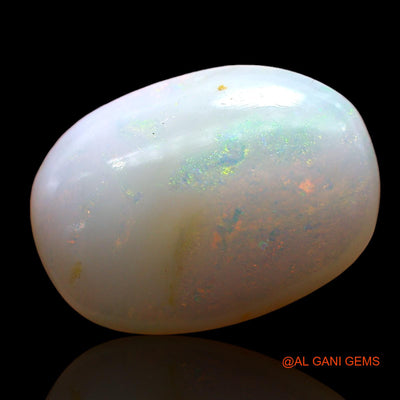 Natural Untreated Fire Opal Loose Gemstone Oval Cabochon From Australia 4.00 Cts 15x11x4 mm AD-244
