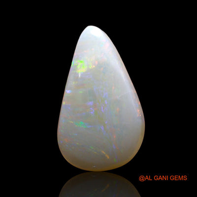 Natural Fire Opal Gemstone 4.00 Cts Loose Pear Cabochon From Australia 15x9x4 mm AD-245