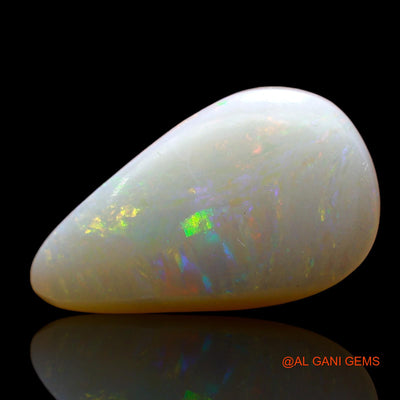 Natural Fire Opal Gemstone 4.00 Cts Loose Pear Cabochon From Australia 15x9x4 mm AD-245