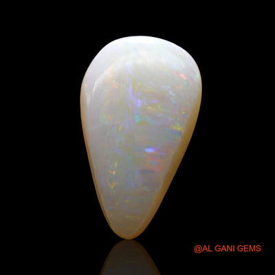 Natural Fire Opal Gemstone 4.00 Cts Loose Pear Cabochon From Australia 15x9x4 mm AD-245