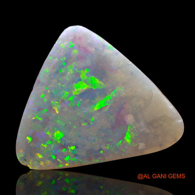 2.00 Cts Unheated Australian Fire Opal Loose Gemstone Trillion Cabochon Natural 13x12x2 mm AD-247