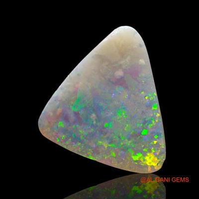 2.00 Cts Unheated Australian Fire Opal Loose Gemstone Trillion Cabochon Natural 13x12x2 mm AD-247