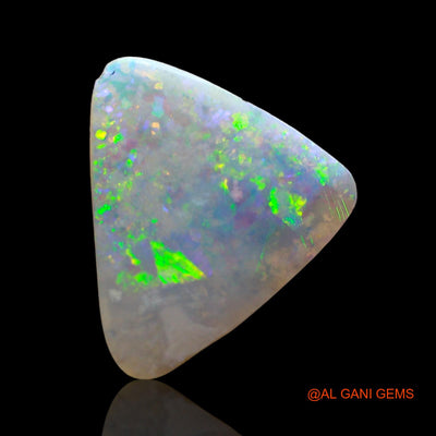 2.00 Cts Unheated Australian Fire Opal Loose Gemstone Trillion Cabochon Natural 13x12x2 mm AD-247