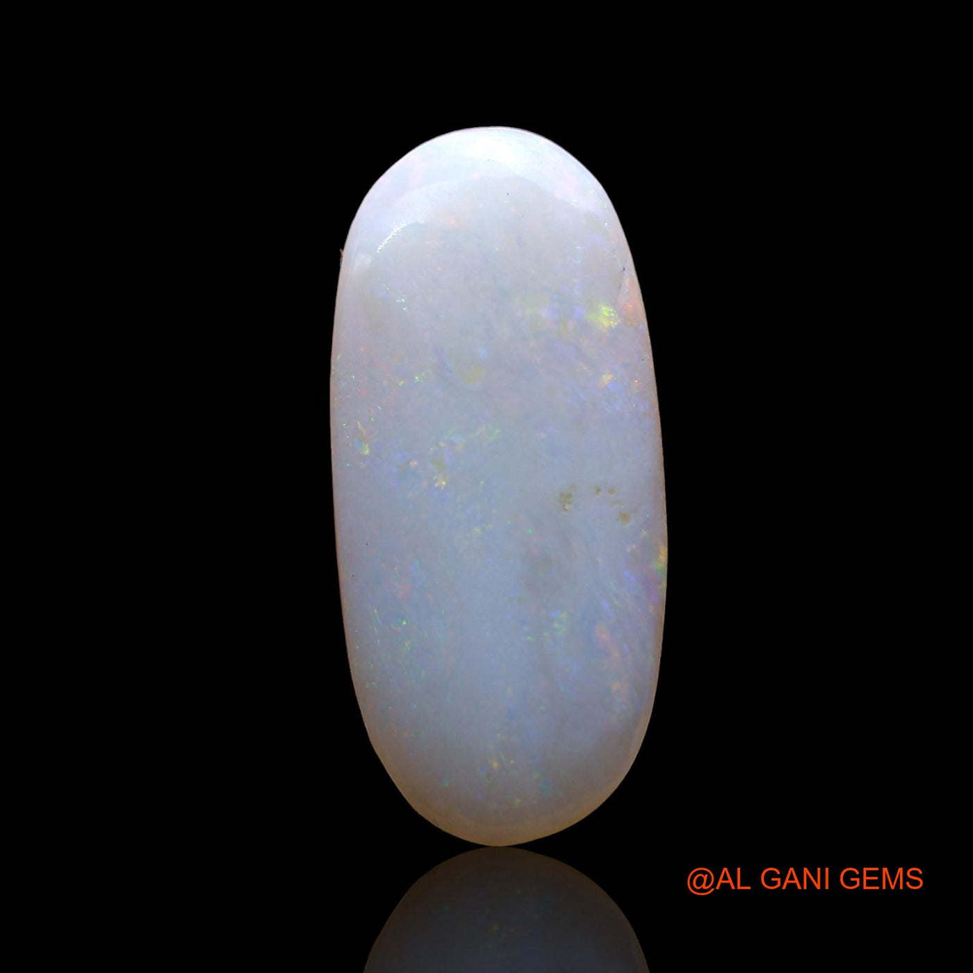 Natural Fire Opal Gemstone 2.00 Cts Loose Oval Cabochon From Australia 18x8x2 mm AD-248