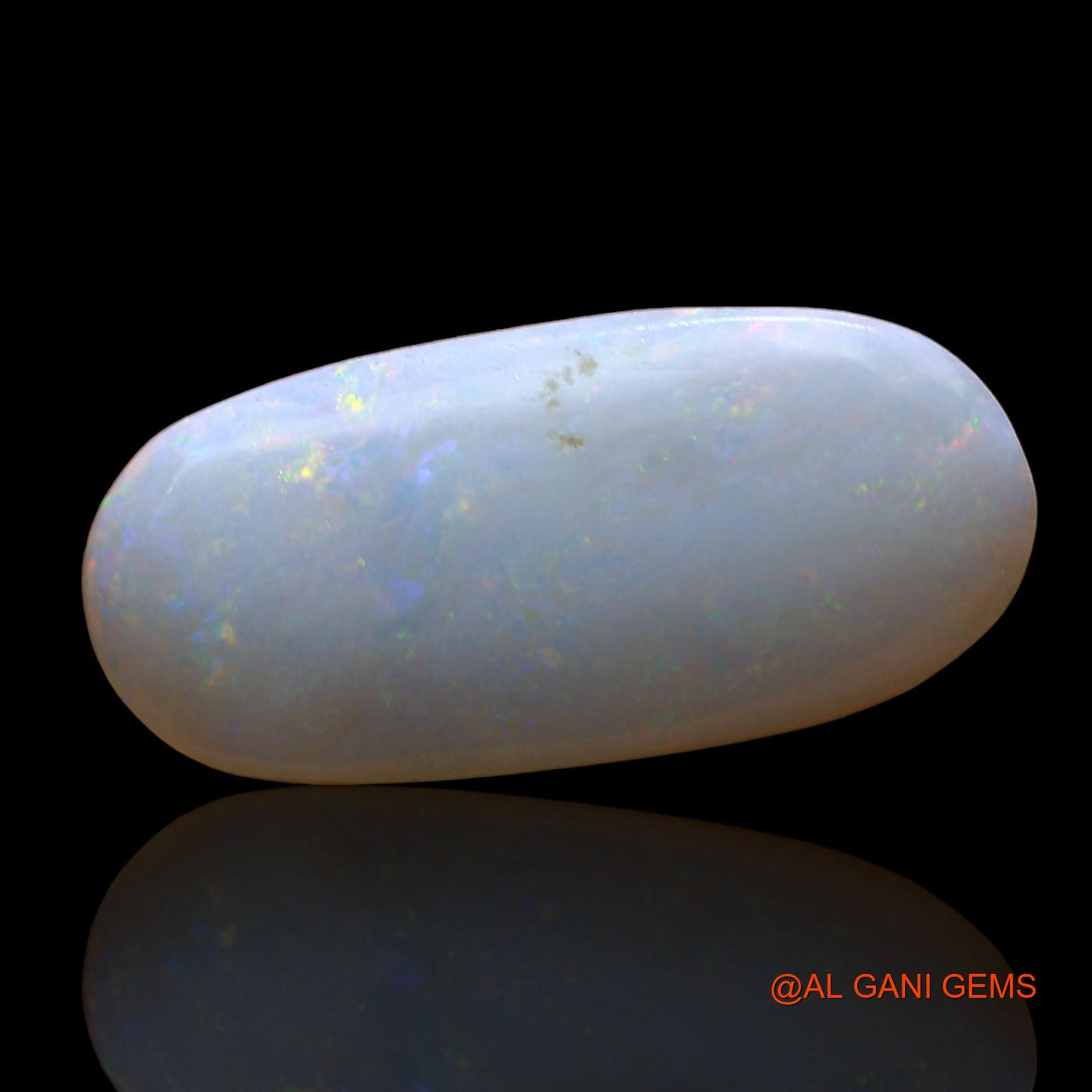 Natural Fire Opal Gemstone 2.00 Cts Loose Oval Cabochon From Australia 18x8x2 mm AD-248