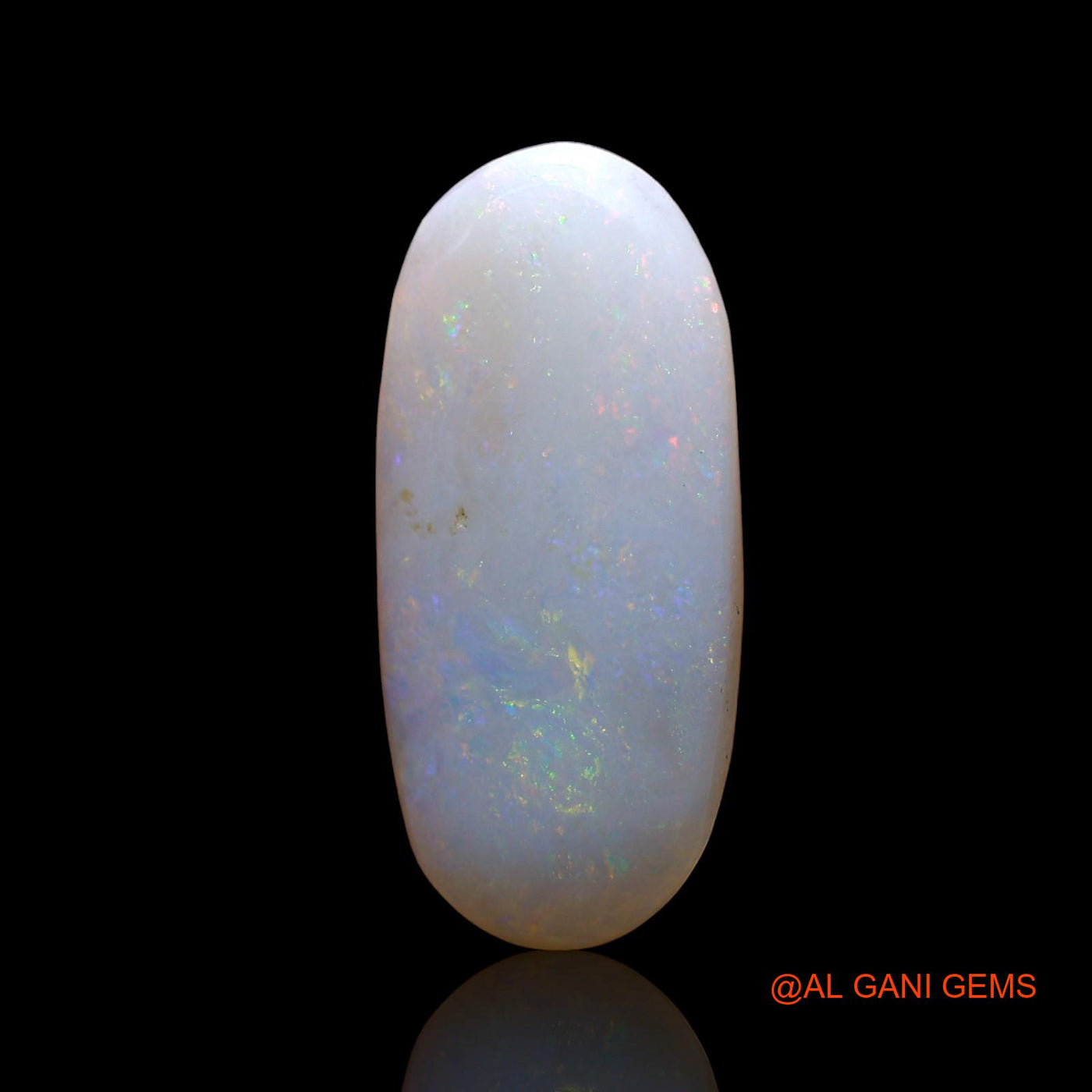 Natural Fire Opal Gemstone 2.00 Cts Loose Oval Cabochon From Australia 18x8x2 mm AD-248