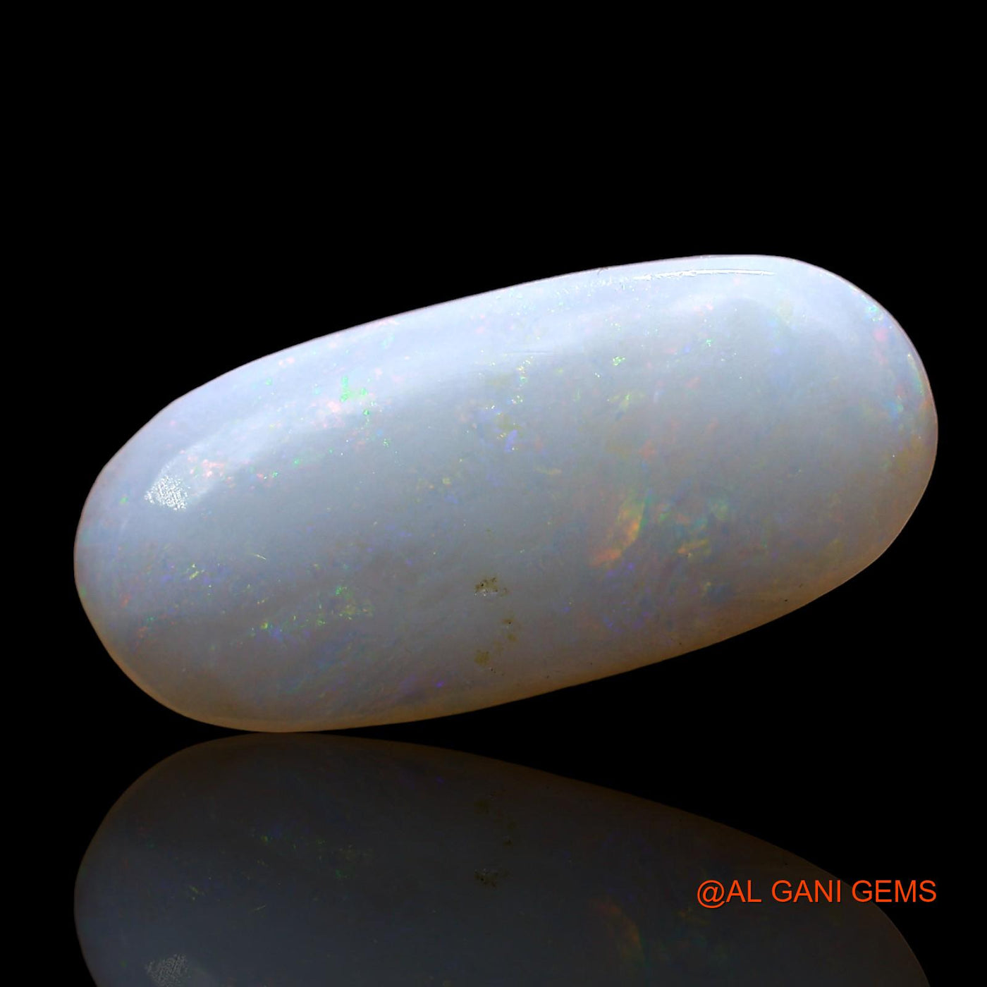 Natural Fire Opal Gemstone 2.00 Cts Loose Oval Cabochon From Australia 18x8x2 mm AD-248