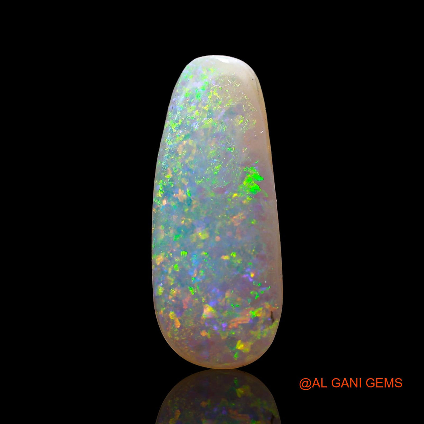 2.00 Cts Natural Australian Fire Opal Loose Gemstone Fancy Cabochon 17x7x2 mm AD-249