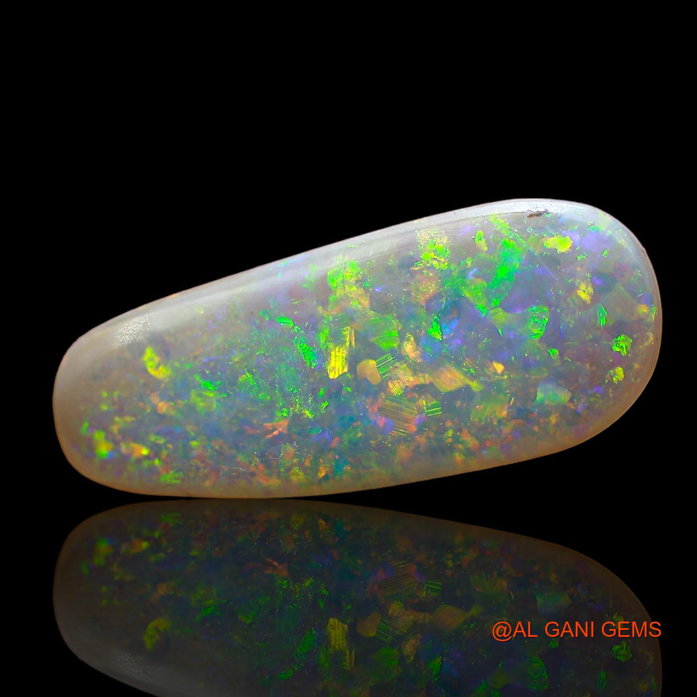 2.00 Cts Natural Australian Fire Opal Loose Gemstone Fancy Cabochon 17x7x2 mm AD-249
