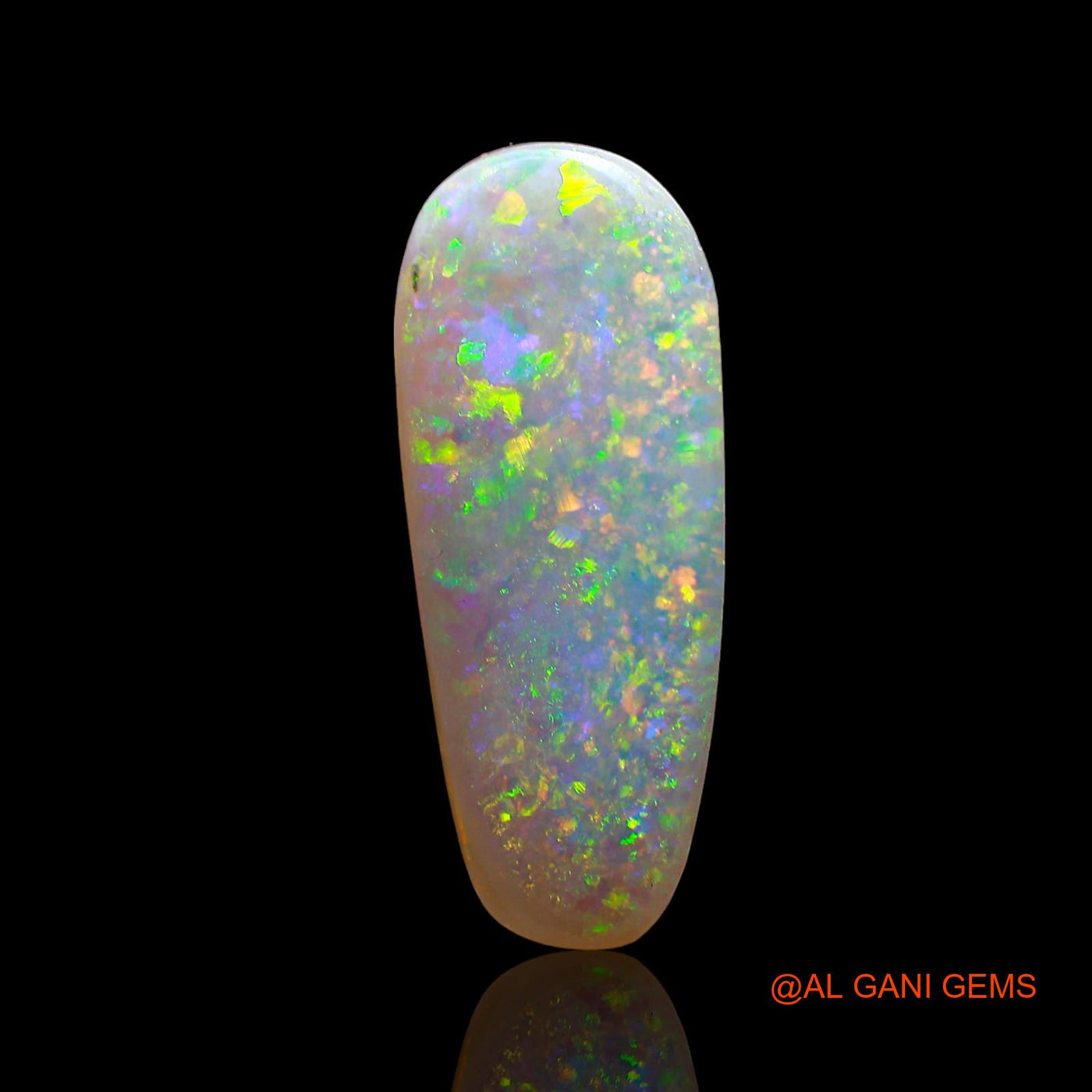 2.00 Cts Natural Australian Fire Opal Loose Gemstone Fancy Cabochon 17x7x2 mm AD-249