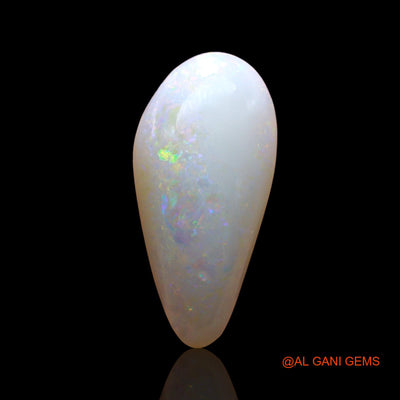 3.00 Cts Natural Australian Fire Opal Loose Gemstone Pear Cabochon 17x8x4 mm AD-250