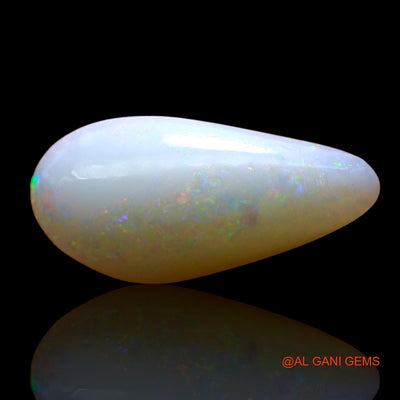 3.00 Cts Natural Australian Fire Opal Loose Gemstone Pear Cabochon 17x8x4 mm AD-250