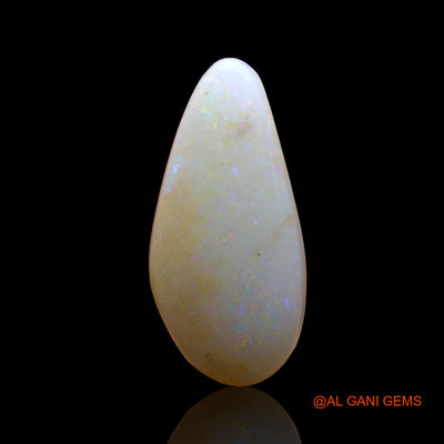 3.00 Cts Natural Australian Fire Opal Loose Gemstone Pear Cabochon 17x8x4 mm AD-250