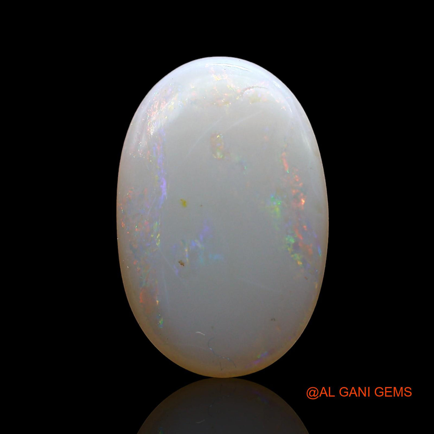 Natural Untreated Fire Opal Loose Gemstone Oval Cabochon From Australia 2.00 Cts 16x10x2 mm AD-251