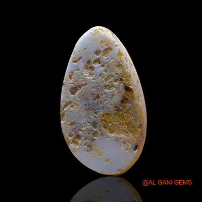 5.00 Cts Natural Australian Fire Opal Pear Cabochon Loose Gemstone For Jewelry 16x9x5 mm AD-252