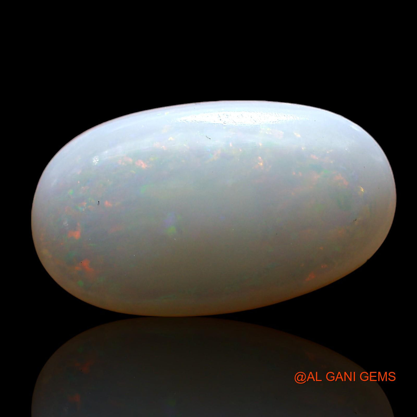 Natural Fire Opal Gemstone 4.00 Cts Loose Oval Cabochon From Australia 15x9x4 mm AD-255