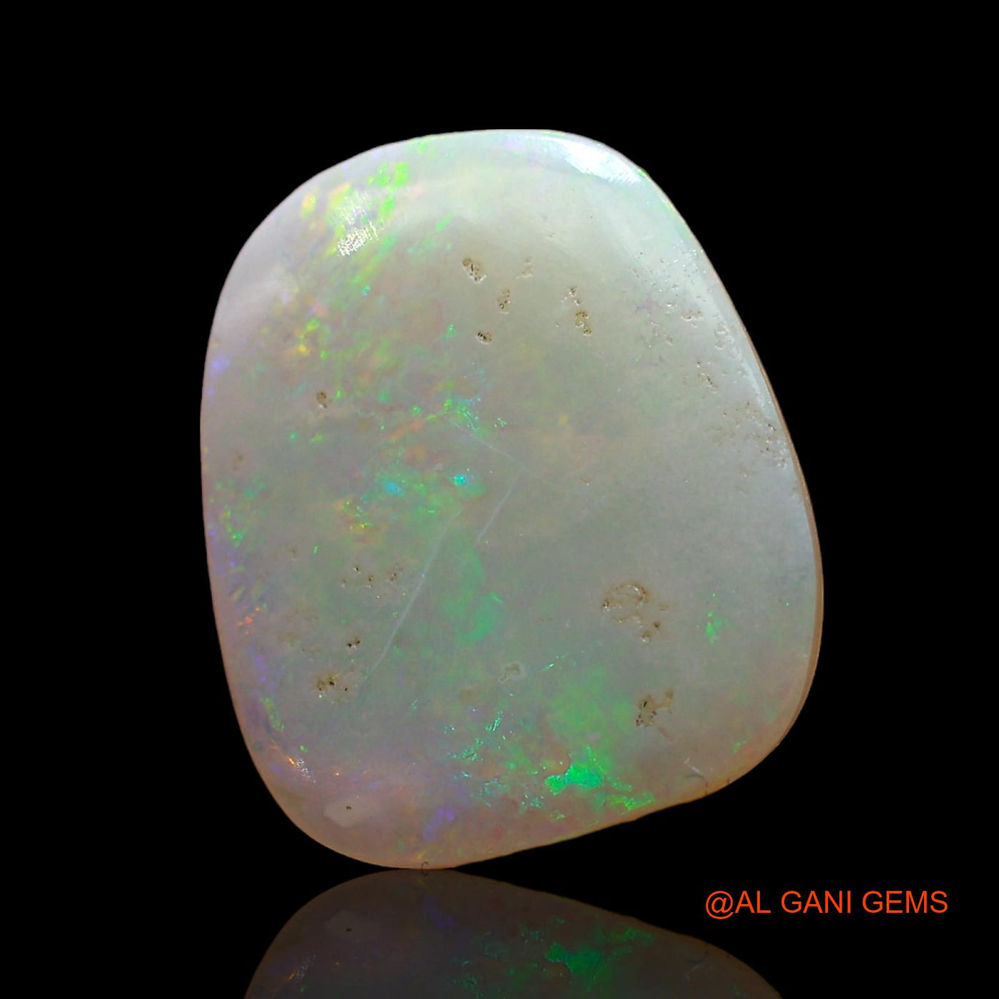 Natural Fire Opal Gemstone 2.00 Cts Loose Fancy Cabochon From Australia 14x11x2 mm AD-257