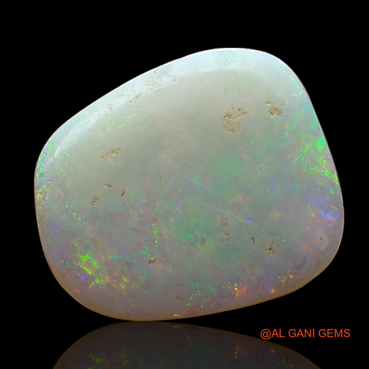 Natural Fire Opal Gemstone 2.00 Cts Loose Fancy Cabochon From Australia 14x11x2 mm AD-257
