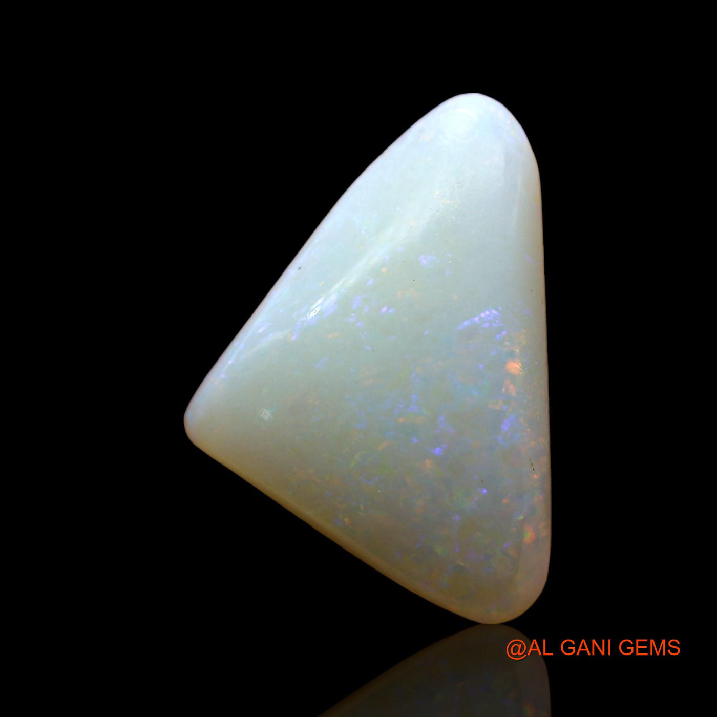 3.00 Cts Natural Australian Fire Opal Trillion Cabochon Loose Gemstone For Jewelry 15x10x4 mm AD-258