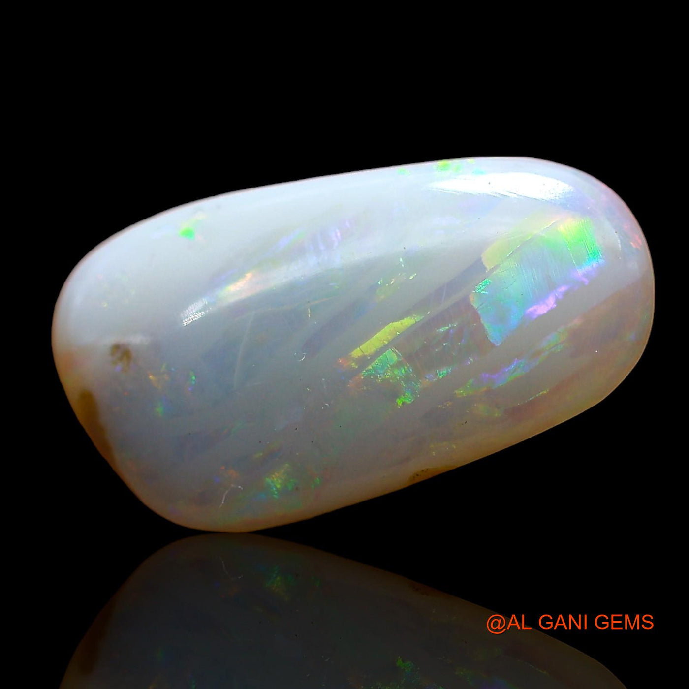 2.00 Cts Natural Australian Fire Opal Loose Gemstone Fancy Cabochon 15x8x3 mm AD-259