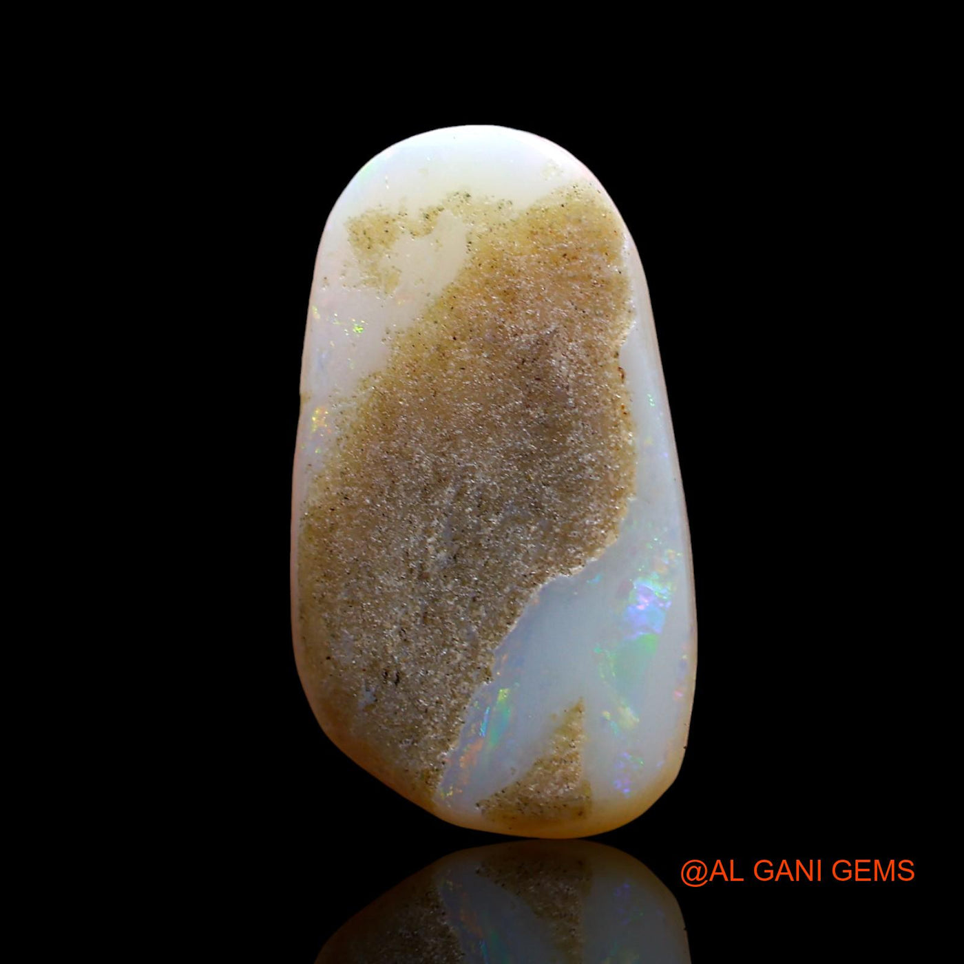 2.00 Cts Natural Australian Fire Opal Loose Gemstone Fancy Cabochon 15x8x3 mm AD-259