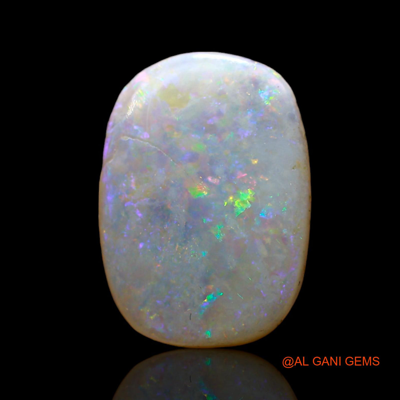 3.00 Cts Natural Australian Fire Opal Loose Gemstone Oval Cabochon 15x11x2 mm AD-25