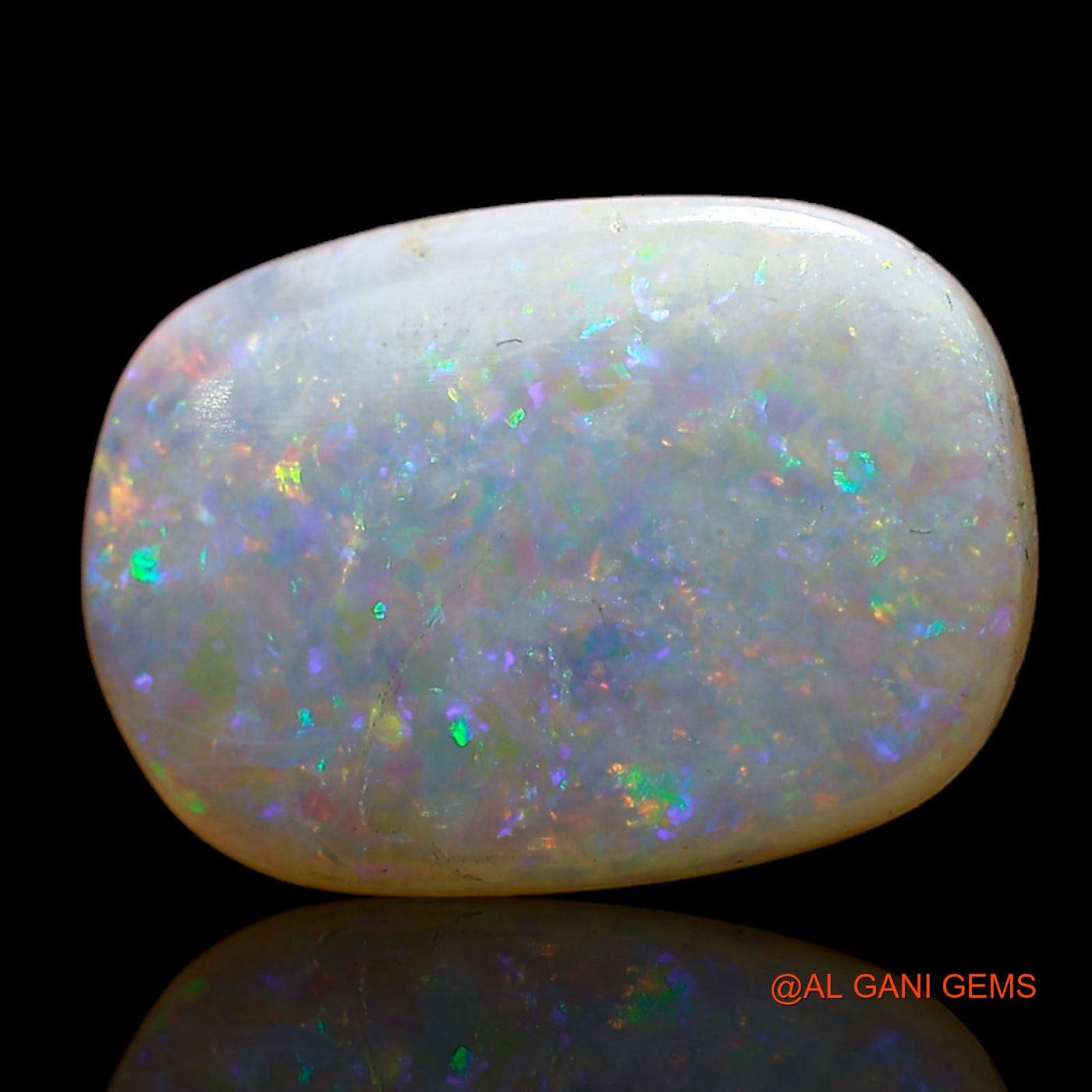 3.00 Cts Natural Australian Fire Opal Loose Gemstone Oval Cabochon 15x11x2 mm AD-25