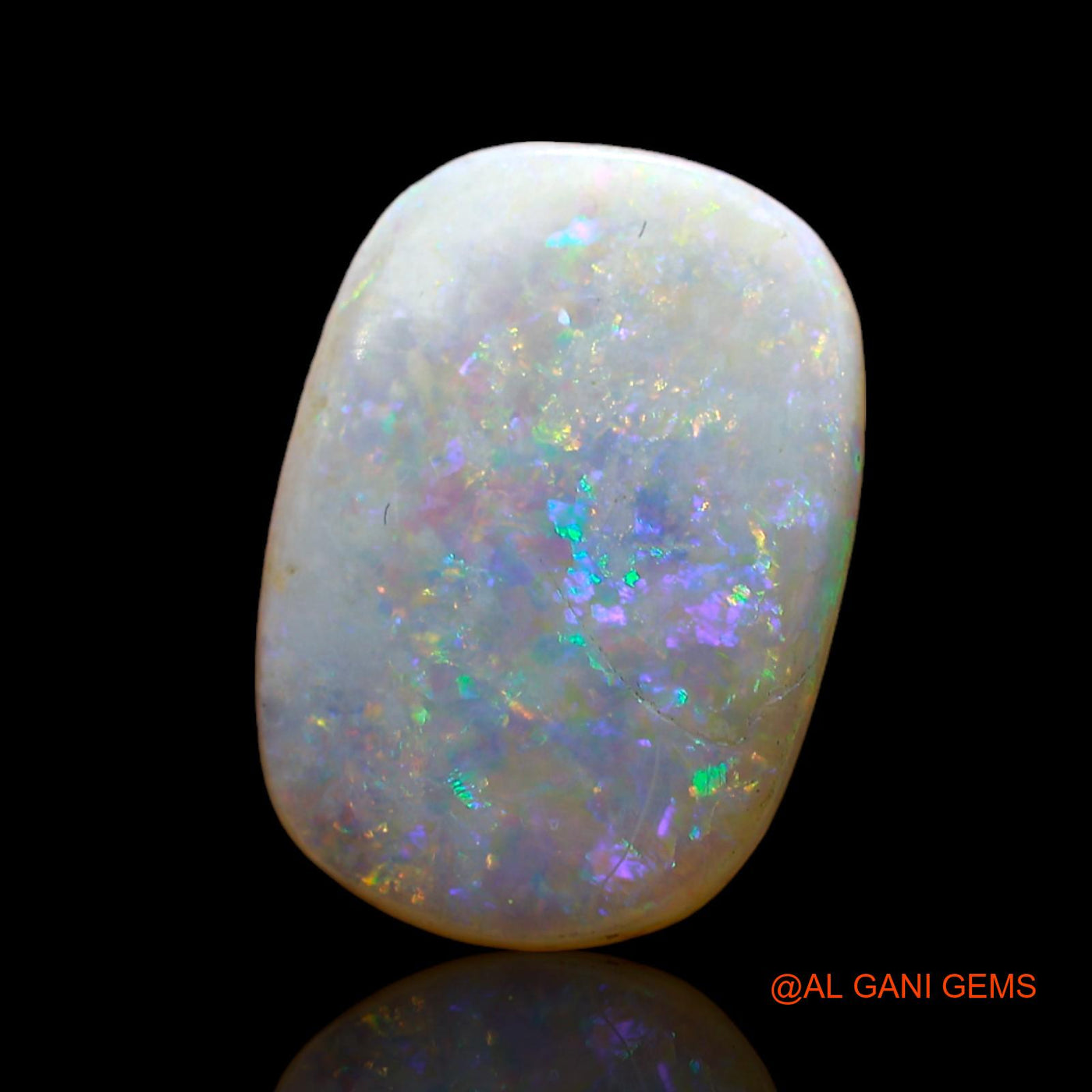 3.00 Cts Natural Australian Fire Opal Loose Gemstone Oval Cabochon 15x11x2 mm AD-25