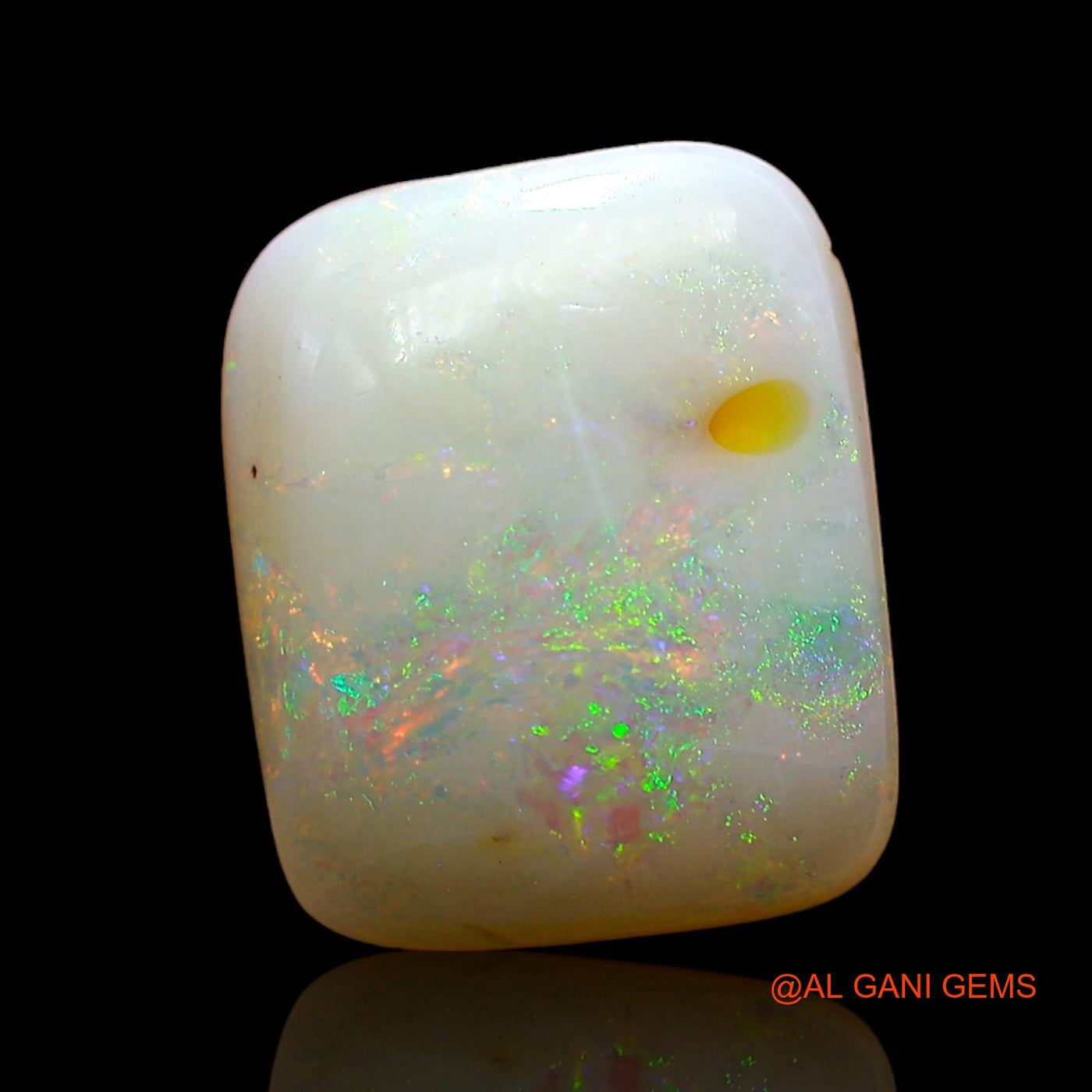 3.00 Cts Natural Australian Fire Opal Square Cabochon Loose Gemstone For Jewelry 12x10x3 mm AD-262