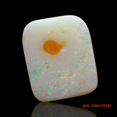 3.00 Cts Natural Australian Fire Opal Square Cabochon Loose Gemstone For Jewelry 12x10x3 mm AD-262