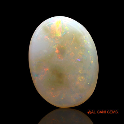 Natural Untreated Fire Opal Loose Gemstone Oval Cabochon From Australia 4.00 Cts 14x11x3 mm AD-263