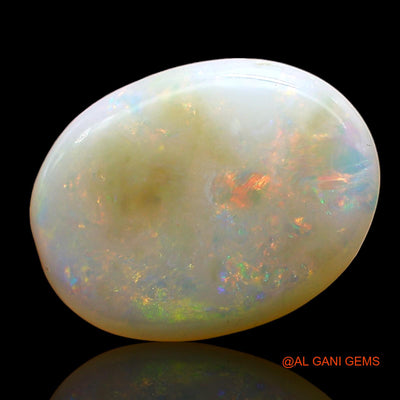 Natural Untreated Fire Opal Loose Gemstone Oval Cabochon From Australia 4.00 Cts 14x11x3 mm AD-263