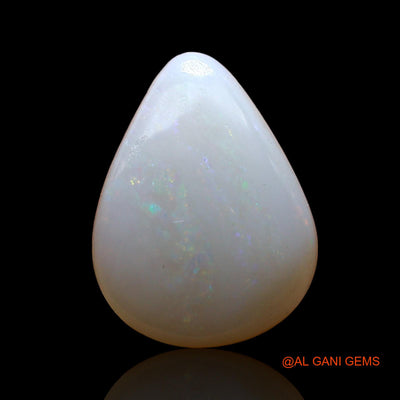 4.00 Cts Unheated Australian Fire Opal Loose Gemstone Pear Cabochon Natural 14x11x5 mm AD-266