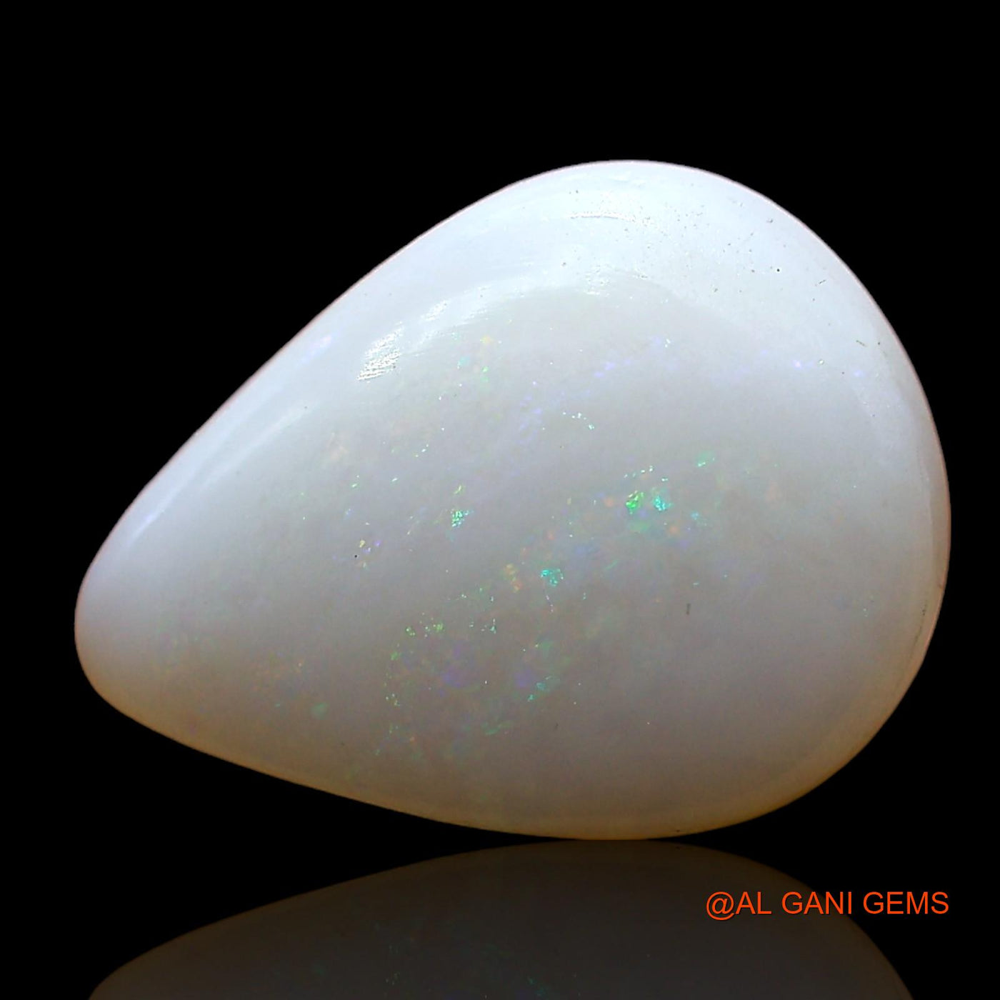 4.00 Cts Unheated Australian Fire Opal Loose Gemstone Pear Cabochon Natural 14x11x5 mm AD-266