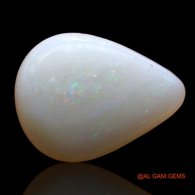 4.00 Cts Unheated Australian Fire Opal Loose Gemstone Pear Cabochon Natural 14x11x5 mm AD-266